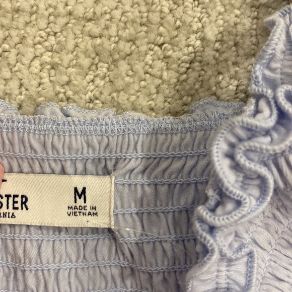 Hollister size medium blue ribbed tank top - Picture 3 of 3